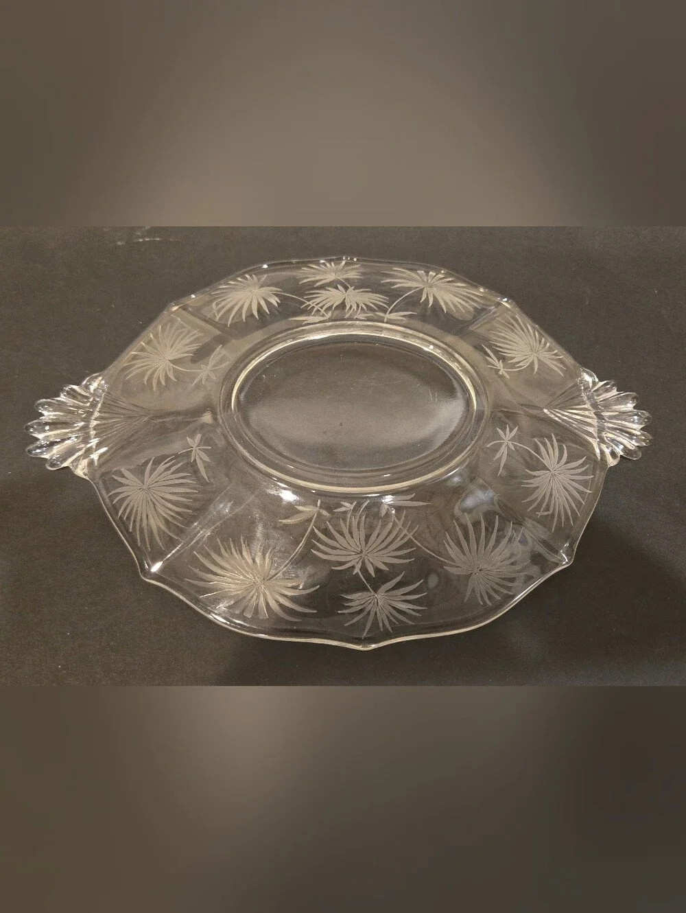 Vintage Fostoria Lido Pattern Crystal Plate